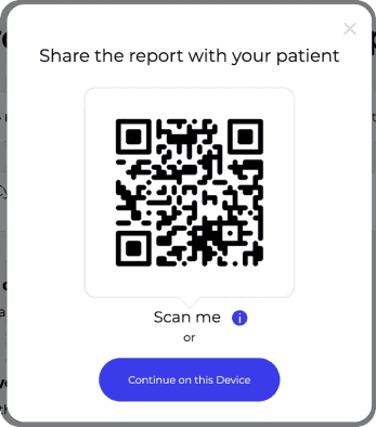 Share report QR code